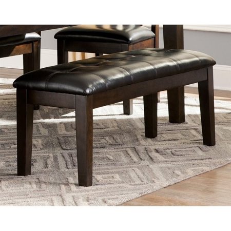Ashley Haddigan Large Upholstered Dining Bench in Dark Brown | Walmart Canada