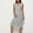 Gray, variant on Ayolanni Black Women's Holiday Party Dresses V-Neck Striped Sleeveless Midi Dresses Girl Dresses L