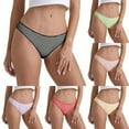 thumbnail image 1 of WEAIXIMIUNG Culottes Taille Basse Respirantes pour Femmes en Coton Uni, 1 of 5
