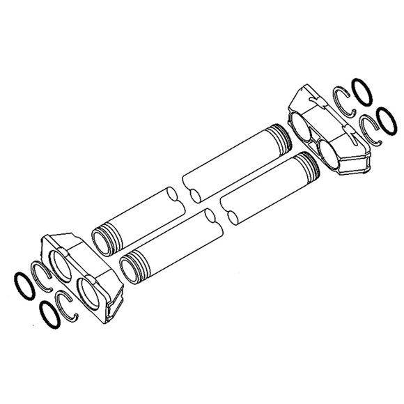Assemblage de Tube 60425-12 pour Valves Fleck 9100 et 9100SXT - Réservoirs de 6-12 Pouces