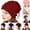 Black, variant on Women Slouchy Beanie Hat Knit Long Baggy Slouch Skull Cap for Winter