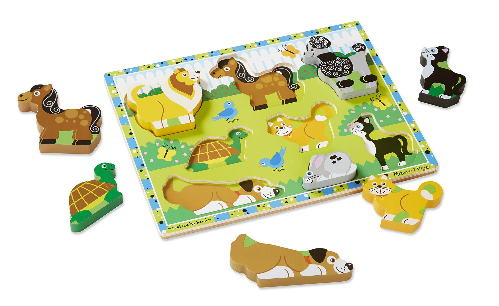 Melissa & Doug Fresh Start Wooden Pets Chunky Puzzle 3724 Age 2 for sale online 