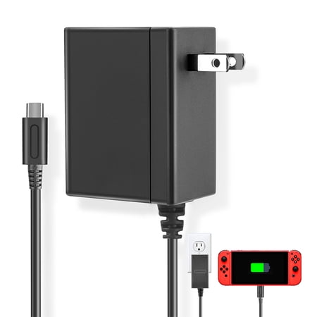 Fast Charging USB-C AC Adapter for Nintendo Switch & OLED – Universal Power Supply (15V/2.6A)