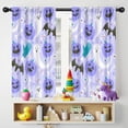 thumbnail image 5 of Farmhouse Kitchen Curtains Set with Gothic Bat and Spider Web Design,42x54in long Curtains Set, 5 of 5