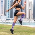thumbnail image 6 of Lsque mushroom rainbow Skull cartoon Pattern Sport Compression Socks for Men & Women 15-20 mmHg Knee High Nurse Pregnant Running Medical and Travel Athletic, 6 of 6