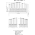 thumbnail image 6 of ALEKO Steel Single Swing 12 x 6 feet Black Driveway Gate Munich Style, 6 of 10