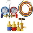 thumbnail image 2 of Car Tools Air Conditioning Refrigerants Manifold Gauge Hose R22 R-12 R-134a R-404A, 2 of 4