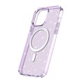 thumbnail image 7 of for iPhone 14 Pro Max Magnetic Case [Compatible with Magsafe], Clear Glitter Full Body Protective Cover Slim TPU Transparent Shockproof Bling Phone Case for iPhone 14 Pro Max 6.7", Purple, 7 of 7