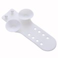 thumbnail image 5 of Soporte de ventosa de silicona para ducha blanca de 2 piezas, sin reemplazo de perforación, ángulo ajustable para satisfacer cualquier necesidad de espacio Soporte de ducha con ventosa para baño ER, 5 of 5