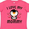 thumbnail image 4 of Inktastic I Love My Mommy with Cute Penguin and Hearts Girls Toddler T-Shirt, 4 of 5