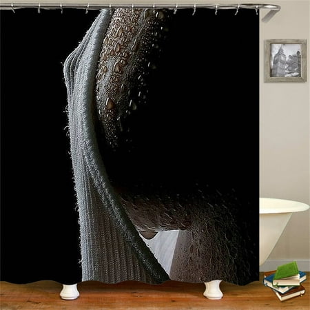 Shower Curtain Set With Hooks Adult Women Wet Shower Body Hot Boobs Fit  Shape Bathroom Decor Waterproof Polyester Fabric Bathroom Accessories Bath  Curtain 72x78in 