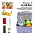 thumbnail image 4 of NOL Natural Organic Lifestyle Small Lunch Bag Mini Lunch Box Insulated Lunch Bag for Men/Women Leakproof Cooler Tote Bag Lightweight Nylon Waterproof Lunch Box For Work, Light purple, 4 of 8