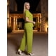 thumbnail image 4 of Conjunto Deportivo Casual para Mujer Unitalla Set de Blusa Manga Corta y Pants Recto Tela Stretch Rayada Súper Cómoda, 4 of 5