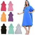 thumbnail image 2 of Niyofa Beach Towel Poncho Changing Robe Surf Beach Poncho Lightweight Surf Beach Wetsuit Quick Dry Microfibres Toweling Surf Poncho Changing Robe for Surfing Beach Swimming Outdoor Sports Water Park, 2 of 9