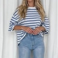 thumbnail image 6 of frariair Graphic Color Block Tee Featuring Relaxed Pullover Style And Breathable Fabric Perfect For Everyday Wear Blue, 6 of 7