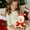 Red, variant on Fjnjuu Plush Toys Christmas Gift Happy Santa Sleigh Series Christmas Toys Indoor Christmas Decoration Christmas Gifts