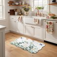 thumbnail image 4 of Scalloped Door Mat 18x30", Eucalyptus Absorbent Non Slip Welcome Mats for Front Door, Spring Butterfly Nature Plant Aesthetics Diatomaceous Entryway Rug for Indoor Bathroom Kitchen Apartment Entrance, 4 of 9