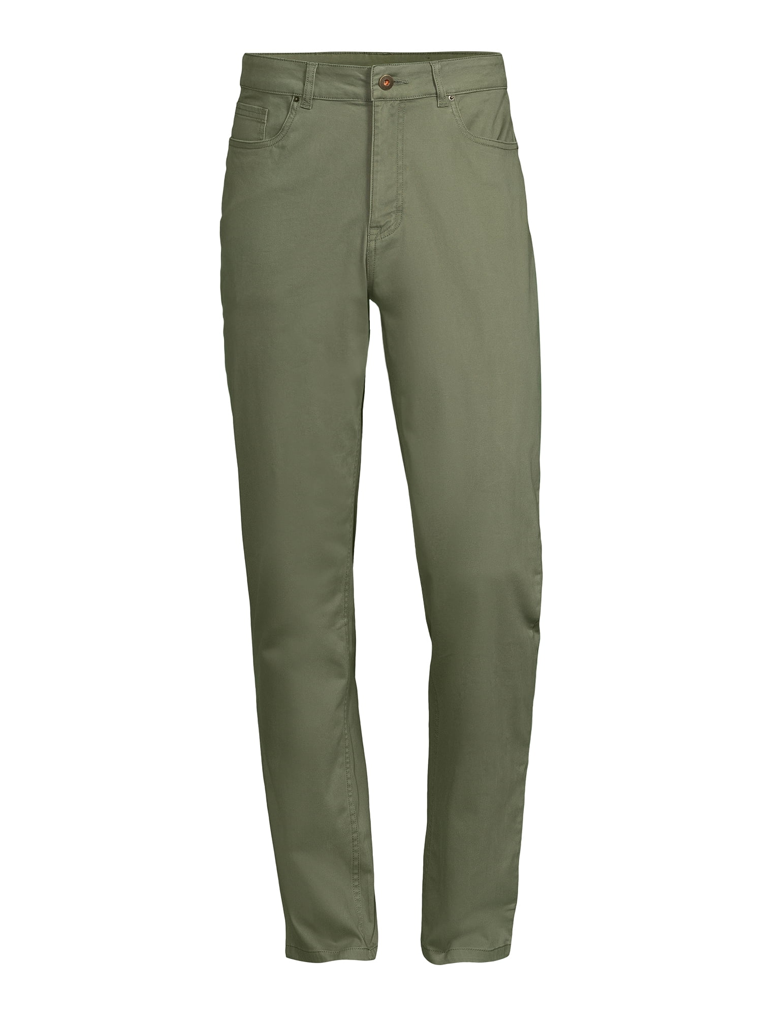 George Men’s and Big Men’s Premium 5 Pocket Garment Washed Pants, Sizes 29-44