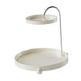 thumbnail image 3 of Estante de almacenamiento de 2 niveles, organizador de cocina con rotación de 360 ​​grados, para encimera y maquillaje Blanco, 3 of 9