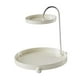thumbnail image 3 of Estante de almacenamiento de 2 niveles, organizador de baño con rotación de 360 ​​grados, multiusos, para cocina Blanco, 3 of 9
