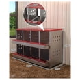 thumbnail image 4 of Metal Chicken Nesting Box for Laying Eggs, Rustproof Wall-mountable Roll Away Chicken Laying Boxes for Hens, Waterproof, Ventilated with Perch, 8 Compartments, 4 of 6
