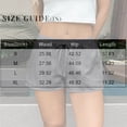 thumbnail image 3 of UDAUDU Women's Casual Shorts Drawstring Striped Loose Fit Summer Beach Shorts Lightweight Vacation Wide Leg Pants Light Green L, 3 of 4