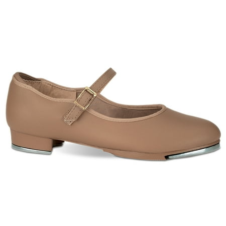 

Danshuz Girl s Value Strap Tap Buckle Tan Flats 13 M