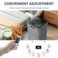 thumbnail image 7 of Topcobe 10000 BTU 4-in-1 Portable Air Conditioner with Dehumidifier and Fan Mode, Standing Fans for Home Office, Quiet Bladeless Floor Powerful Fan, Gray, 7 of 7