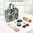 thumbnail image 5 of FORMRS Womens Corduroy Tote Bag Crossbody Shoulder Handbag with Pocket, Retro Floral Pattern, 5 of 7