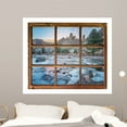 thumbnail image 1 of Window Mountain River Wall Mural Wallmonkeys Peel and Stick Graphic (48 in W x 41 in H) WM503012, 1 of 4