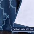 thumbnail image 3 of BNM Vintage Trellis Blackout Curtains, Set of 2, 26" x 84", Navy Blue, 3 of 6