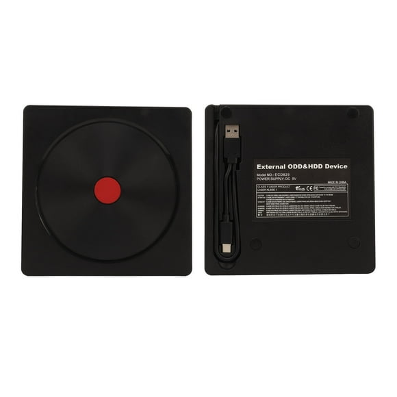 External Bluray Writer, Multifunctional External DVD Drive High Speed Ultra Thin for Computers for VCD