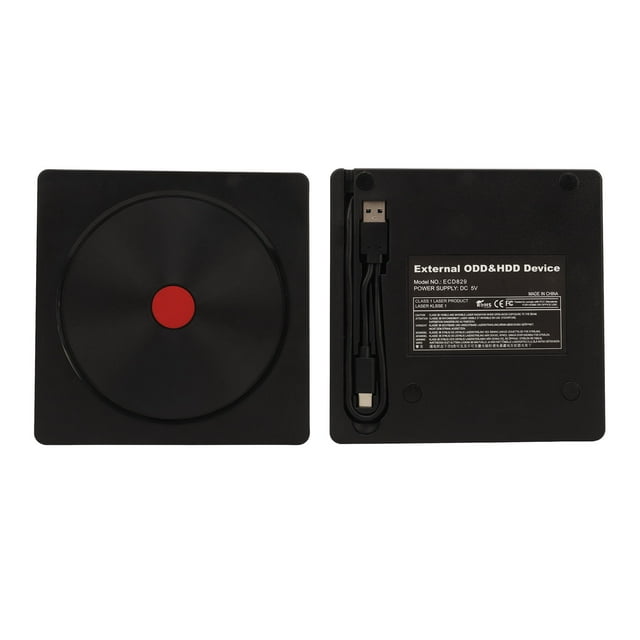 External Bluray Writer, Multifunctional External DVD Drive High Speed Ultra Thin for Computers for VCD