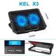 thumbnail image 5 of 7-Gear Height Adjustable Laptop Cooling Stand, Ultra-Quiet Variable Speed Fan Base, Portable Desktop Laptop Cooler Riser for 10-17 Inch Laptops Gaming & Office Use, 5 of 5