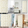 thumbnail image 6 of Yellow Pastoral Flower Fabric Shower Curtain Farmhouse Floral Washable Shower Curtains for Bathroom, Waterproof Bath Curtain with Hooks Home Decor 72x72in, 6 of 8