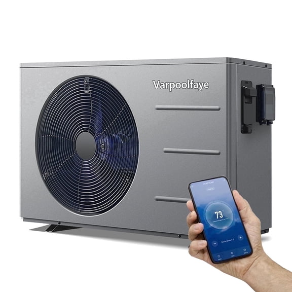 30000BTU Above Ground Pool Heater for Pool Up to 8000 Gallons Pool Heater with WiFi Control App Pool Heat Pump 110V