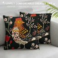 thumbnail image 3 of Cute Rooster Chickens Print Throw Pillow Covers, Pillow Cover, Cases for Home Decorative Couch Sofa, 3 of 5