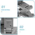 thumbnail image 3 of WRISTBIQUE Stainless Steel Hidden Hinges Heavy Duty Easy Installation for Doors, 3 of 7