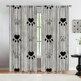thumbnail image 3 of Cute Cats and Dogs Blackout Curtains for Playroom, Animals Bear Paw Prints Rod Pocket Curtains, Bathroom Curtains Window Luxury Room Decor Apply to Living Room Bedroom Kid Room-W42xL54in, 3 of 6