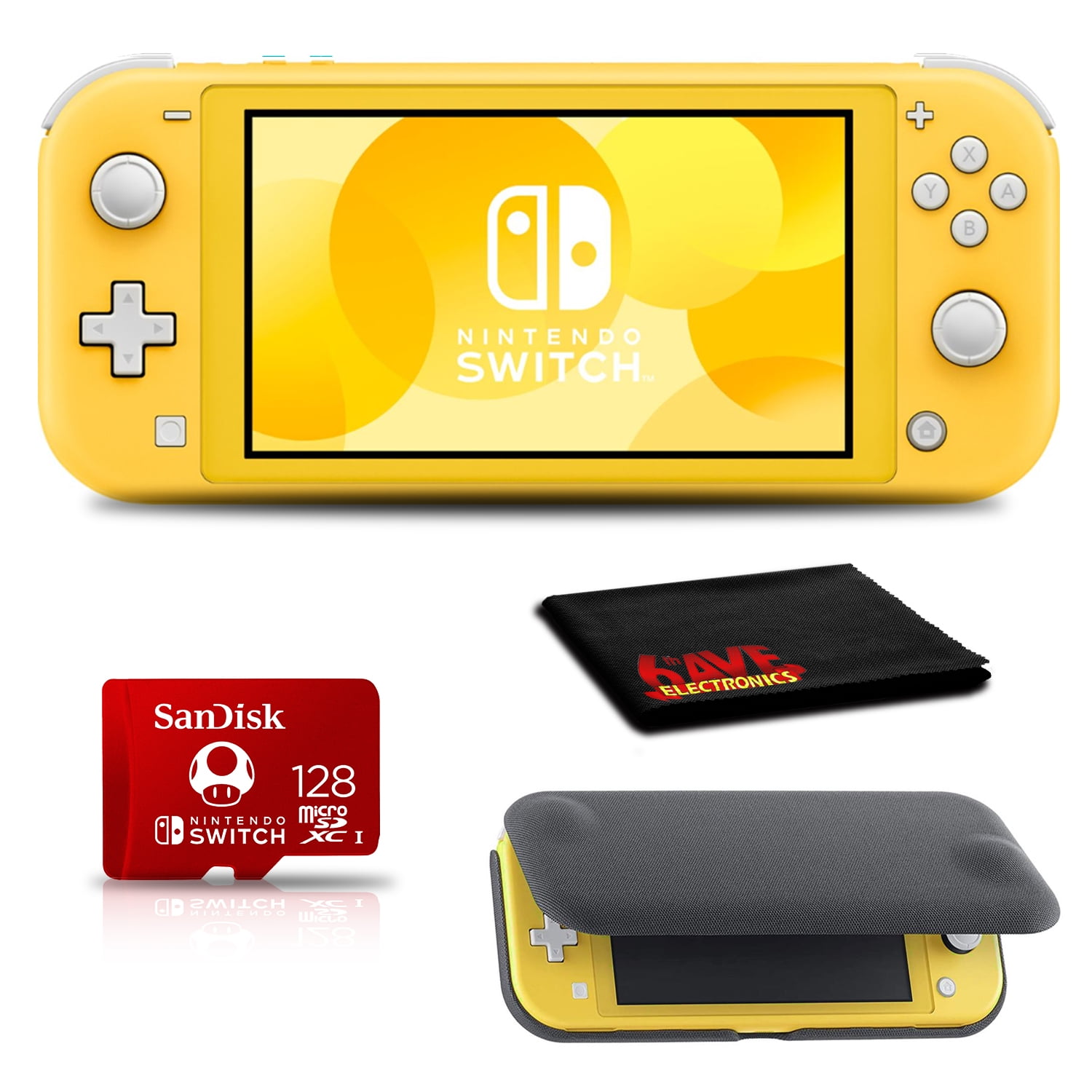 Switch Lite with Flip Cover Screen Protector and 128GB microSDXC - Walmart.com