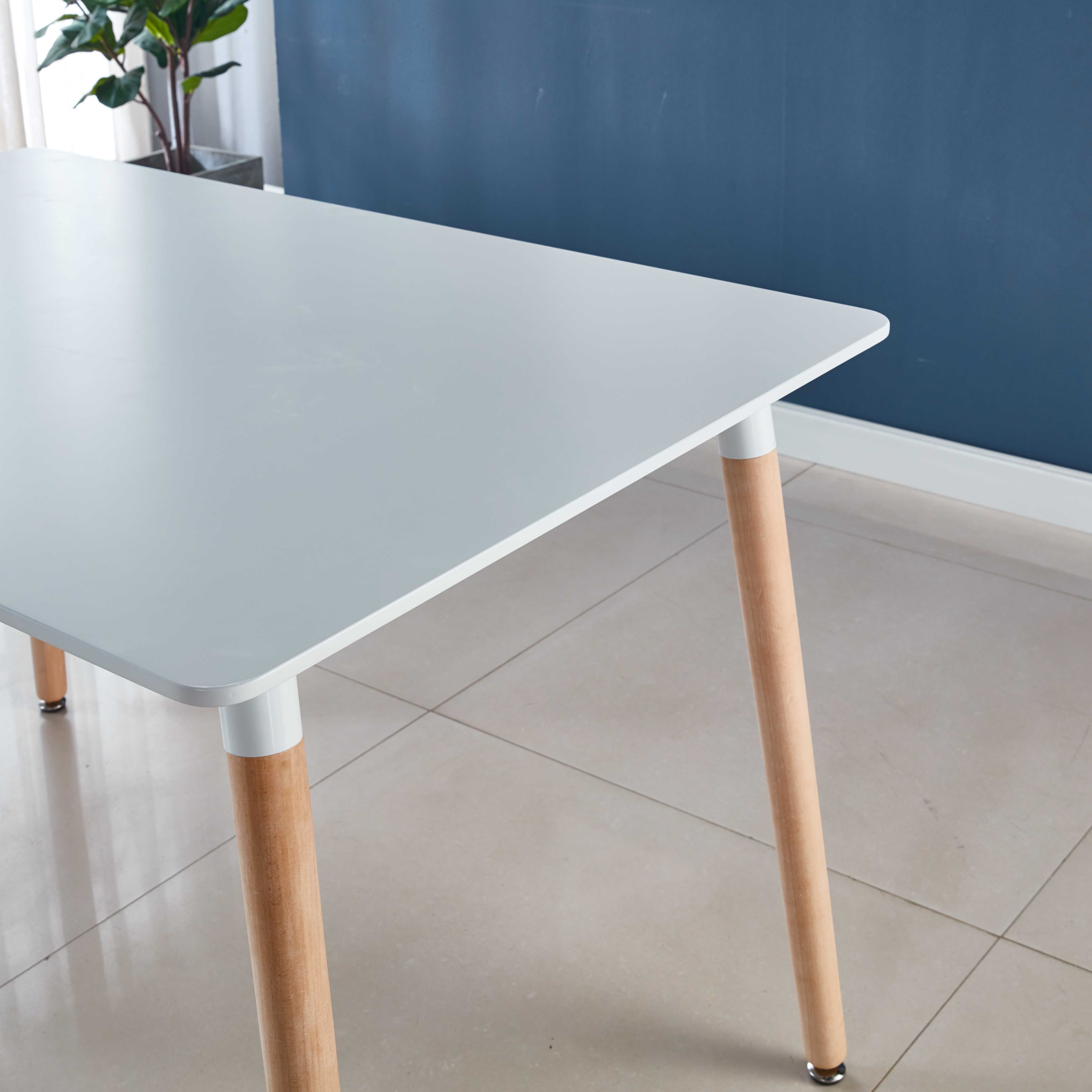 MAYEERTY Modern Black Square Extendable Dining Table - Metal Legs, Bold Gatherings