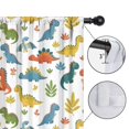 thumbnail image 4 of Blackout Kids Curtains,Colorful Dinosaur and Leaf Pattern Childrens Insulated Curtains Set Of 2,Bedroom Essentials,Toddler Room Decor 42"x54", 4 of 5