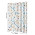 thumbnail image 3 of Cortina de ducha impermeable de EVA con estampado de estrellas de mar y conchas marinas: separador de baño sin necesidad de taladrar, resistente al moho, diseño opaco que permite el paso de la, 3 of 6