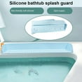 thumbnail image 6 of Extended Silicone Bathtub Splash Guards for Kids, 3FT Water Barrier with Suction Cups & Toy Storage Shelf, Safe NonSlip Bath Accessory, 6 of 8