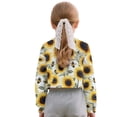thumbnail image 4 of Xoenoiee Sunflower Bee Print Shirts for Girls Long Sleeve Tees Top Soft Crewneck Cropped Pullover Tshirt Fall Sweatshirt, 11-12 Years, 4 of 7