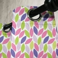 thumbnail image 3 of Ambesonne Natural Grommet Curtain, Botanic Leaf Pattern, 50" x 120", Pink Purple Lime Green, 3 of 6
