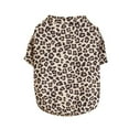 thumbnail image 5 of Leopard Print Dog Blouse For Small Medium Dogs, All Seasons Warm Windproof Pet Apparel, Material With Sizes Xs To L, 5 of 8