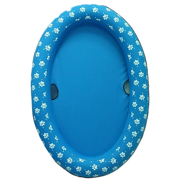 Piscina inflable portátil y plegable para mascotas, para perros y gatos, con colchón flotante, color azul