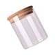 thumbnail image 4 of EeaseMX Frasco de vidrio transparente de 175 ml, recipiente hermético para almacenar alimentos, ideal para té, café, azúcar, sal (6,5 x 8 cm, con tapa de bambú), 4 of 8