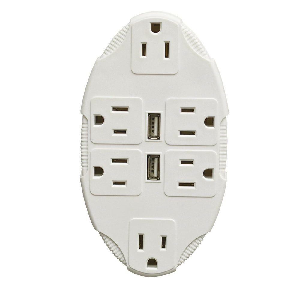 USB OUTLET MULTIPLIER (INCLUDES 6 SOCKETS AND 2 USB PORTS) Walmart